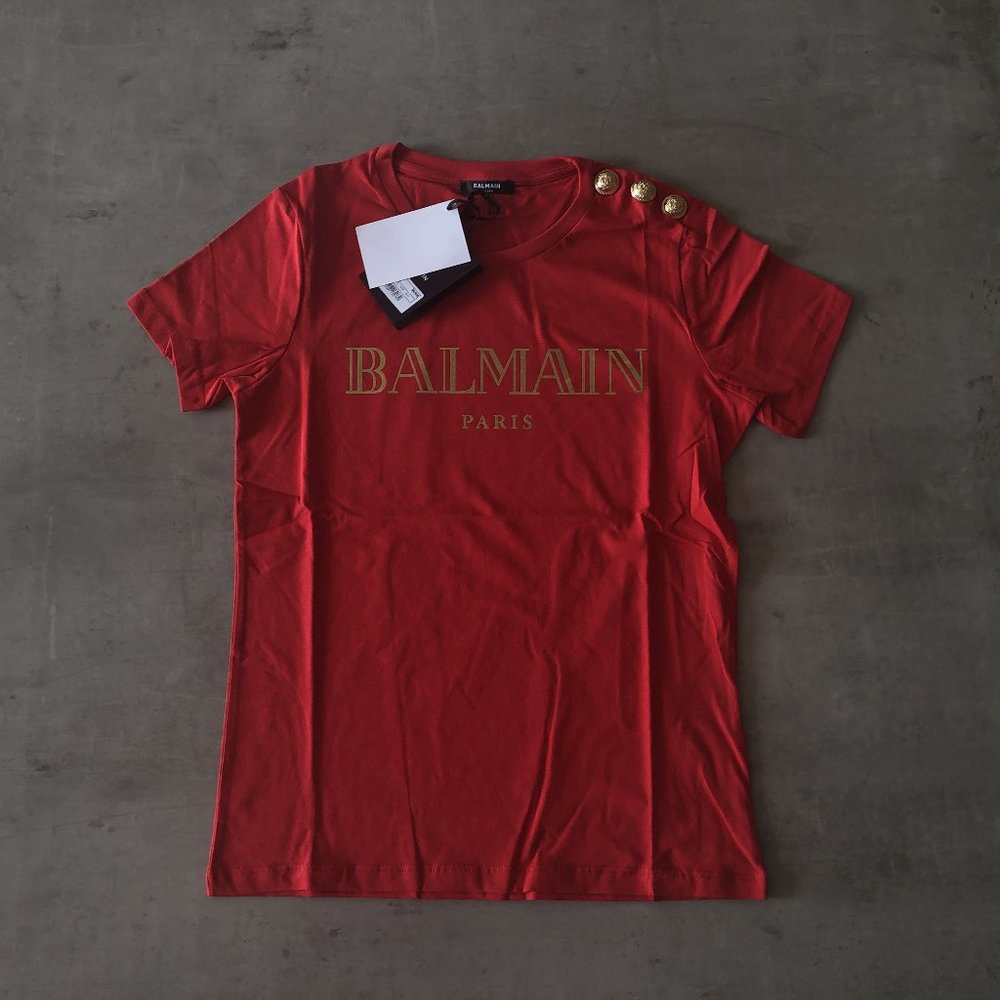 Balmain Red T-Shirt "XS"